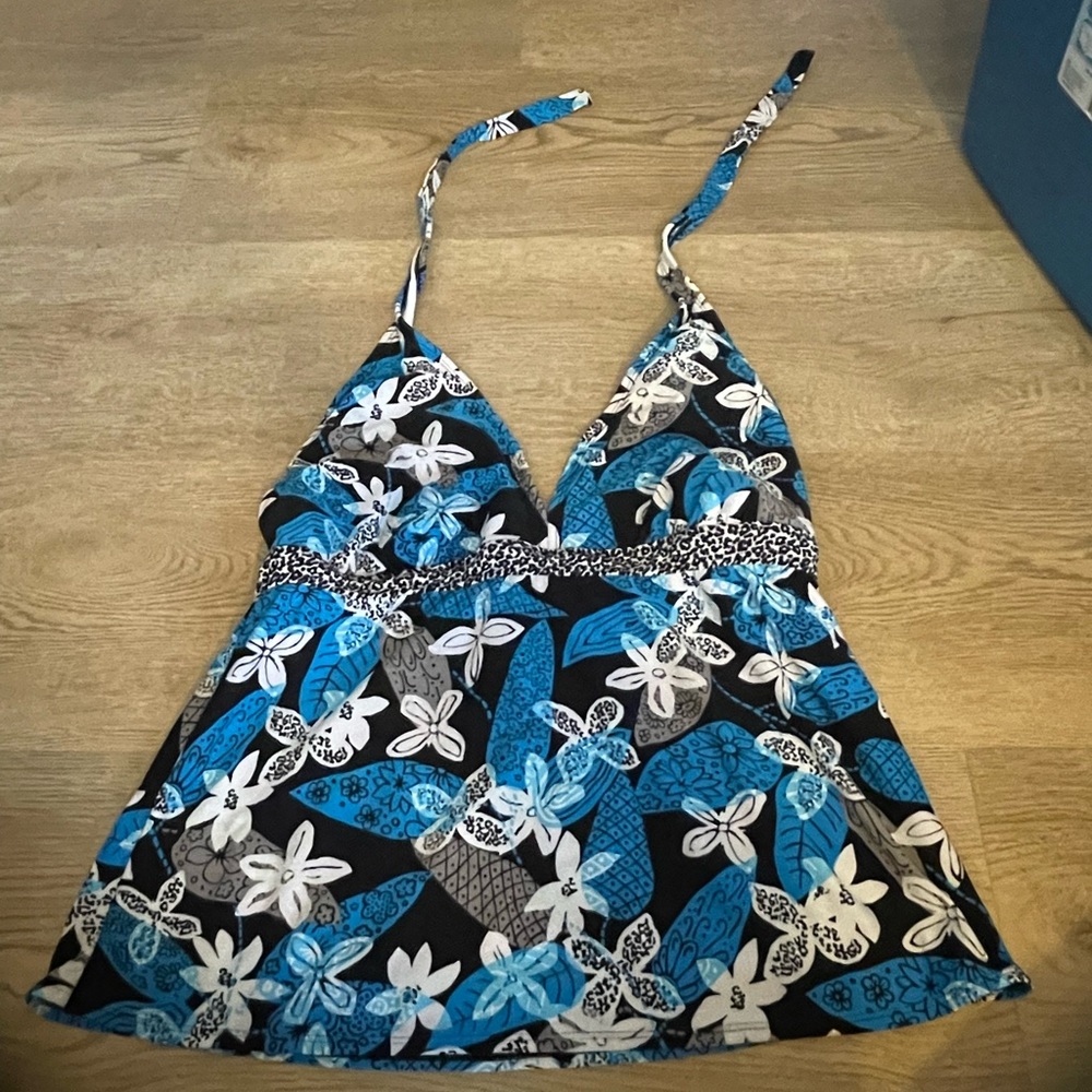 40D halter tanking bathing suit top